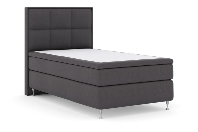 Komplett Sengepakke Choice No 5 120x200 Medium Watergel - Mørkegrå|Sølvben - Møbler - Senger - Kontinentalsenger