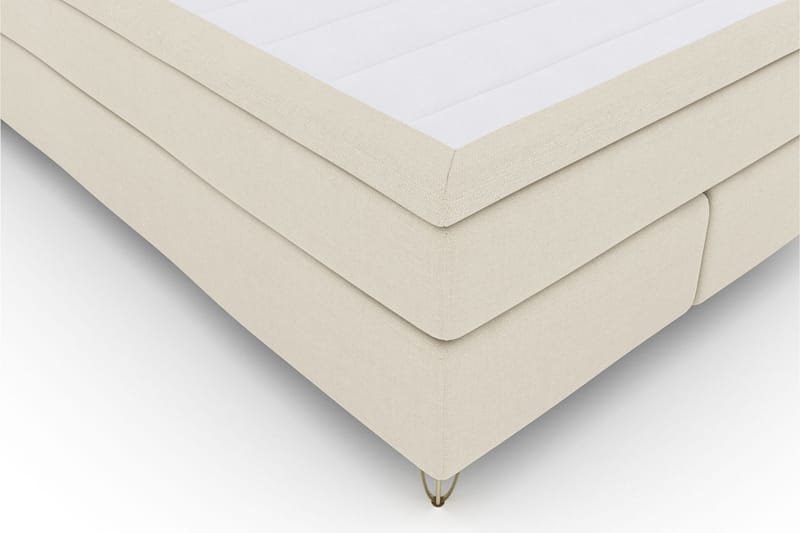 Komplett Sengepakke Choice No 5 140x200 Fast Lateks - Beige|V-formede Metallben - Kontinentalsenger - Komplett sengepakke