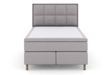 Komplett Sengepakke Choice No 5 140x200 Fast Lateks - Lysegrå|Kobberben - Møbler - Senger - Kontinentalsenger