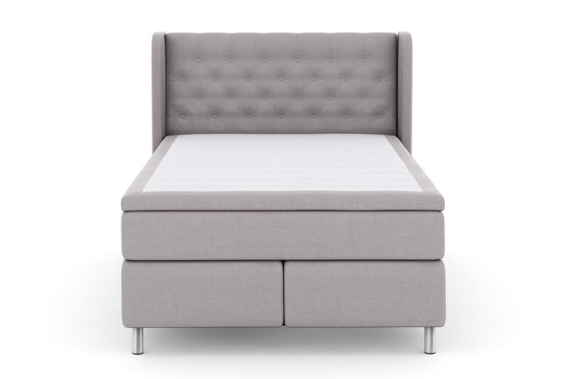 Komplett Sengepakke Choice No 5 140x200 Fast Lateks - Lysegrå|Metallben - Møbler - Senger - Kontinentalsenger