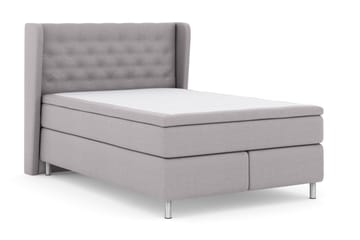 Komplett Sengepakke Choice No 5 140x200 Fast Lateks - Lysegrå|Metallben - Møbler - Senger - Kontinentalsenger