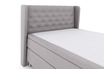Komplett Sengepakke Choice No 5 140x200 Fast Lateks - Lysegrå|Metallben - Møbler - Senger - Kontinentalsenger