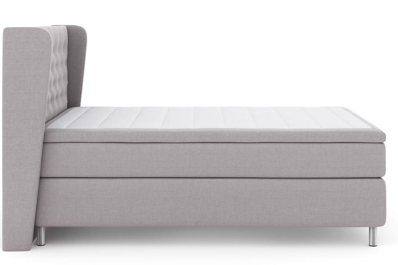 Komplett Sengepakke Choice No 5 140x200 Fast Lateks - Lysegrå|Metallben - Møbler - Senger - Kontinentalsenger