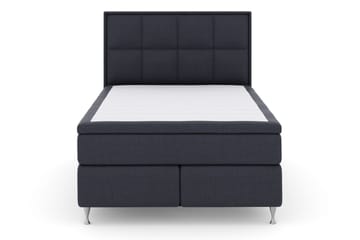 Komplett Sengepakke Choice No 5 140x200 Fast/Medium Lateks - Blå|Sølvben - Møbler - Senger - Kontinentalsenger