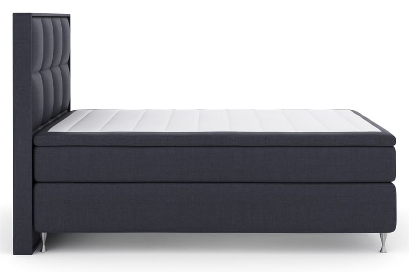 Komplett Sengepakke Choice No 5 140x200 Fast/Medium Lateks - Blå|Sølvben - Møbler - Senger - Kontinentalsenger