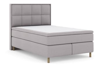 Komplett Sengepakke Choice No 5 140x200 Fast/Medium Lateks - Lysegrå|Kobberben - Møbler - Senger - Kontinentalsenger