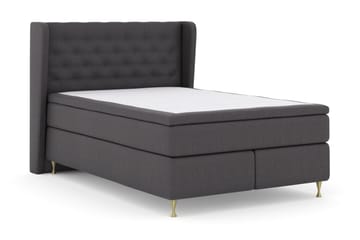 Komplett Sengepakke Choice No 5 140x200 Fast/Medium Lateks - Mørkegrå|Gullben - Møbler - Senger - Kontinentalsenger