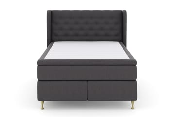 Komplett Sengepakke Choice No 5 140x200 Medium Lateks - Mørkegrå|Gullben - Møbler - Senger - Kontinentalsenger