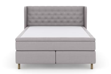 Komplett Sengepakke Choice No 5 160x200 Fast Lateks - Lysegrå|Kobberben - Møbler - Senger - Kontinentalsenger