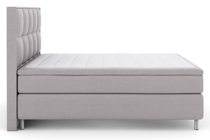 Komplett Sengepakke Choice No 5 160x200 Fast Lateks - Lysegrå|Metallben - Møbler - Senger - Kontinentalsenger