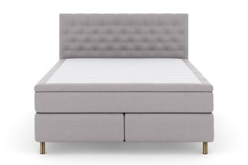 Komplett Sengepakke Choice No 5 160x200 Fast Watergel - Lysegrå|Kobberben - Møbler - Senger - Kontinentalsenger