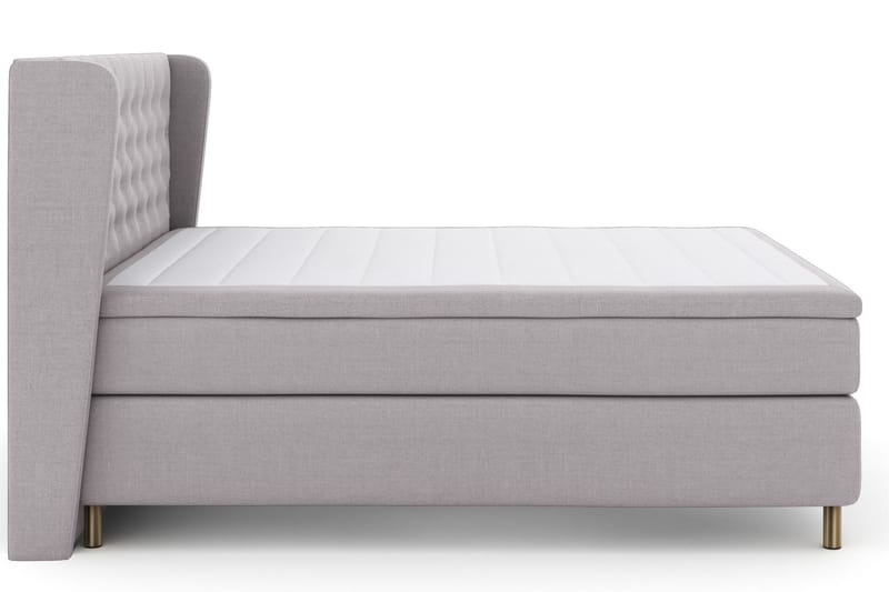 Komplett Sengepakke Choice No 5 160x200 Fast/Medium Lateks - Lysegrå|Kobberben - Møbler - Senger - Kontinentalsenger