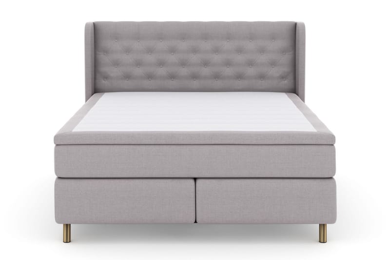 Komplett Sengepakke Choice No 5 160x200 Fast/Medium Lateks - Lysegrå|Kobberben - Møbler - Senger - Kontinentalsenger