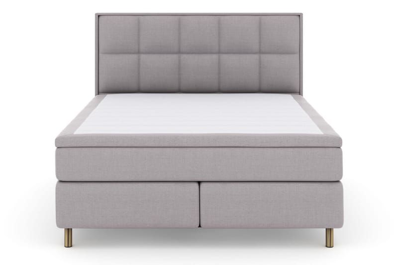Komplett Sengepakke Choice No 5 160x200 Medium Lateks - Lysegrå|Kobberben - Møbler - Senger - Kontinentalsenger