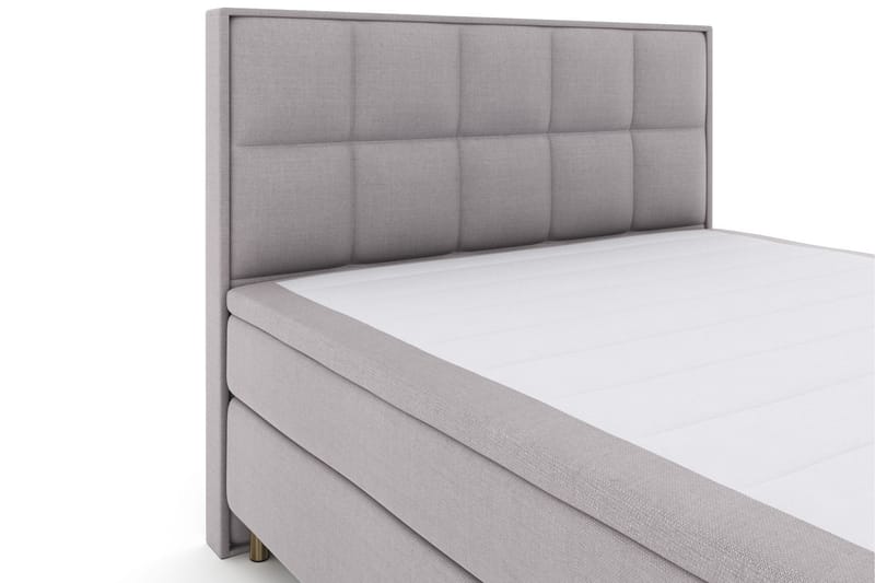 Komplett Sengepakke Choice No 5 160x200 Medium Lateks - Lysegrå|Kobberben - Møbler - Senger - Kontinentalsenger