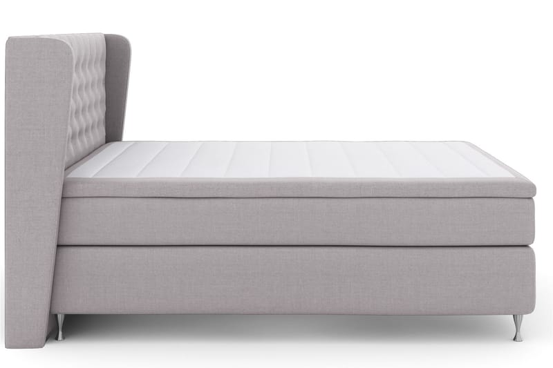 Komplett Sengepakke Choice No 5 160x200 Medium Lateks - Lysegrå|Sølvben - Møbler - Senger - Kontinentalsenger