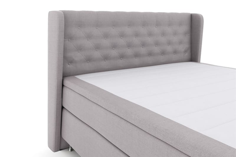 Komplett Sengepakke Choice No 5 160x200 Medium Lateks - Lysegrå|Sølvben - Møbler - Senger - Kontinentalsenger