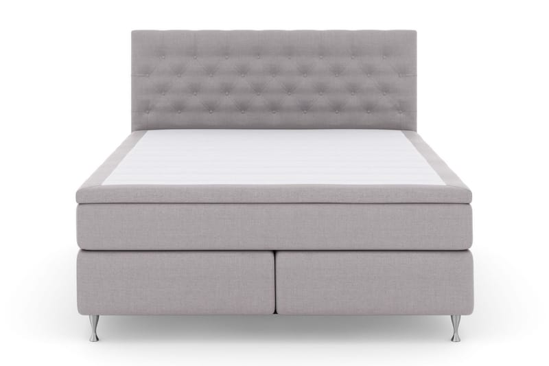 Komplett Sengepakke Choice No 5 160x200 Medium Watergel - Lysegrå|Sølvben - Møbler - Senger - Kontinentalsenger