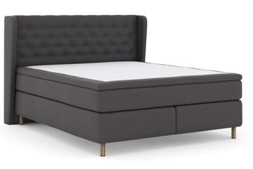 Komplett Sengepakke Choice No 5 180x200 Fast/Medium Watergel - Mørkegrå|Kobberben - Møbler - Senger - Kontinentalsenger