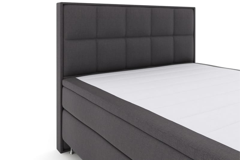 Komplett Sengepakke Choice No 5 180x200 Medium Watergel - Mørkegrå|Sølvben - Møbler - Senger - Kontinentalsenger