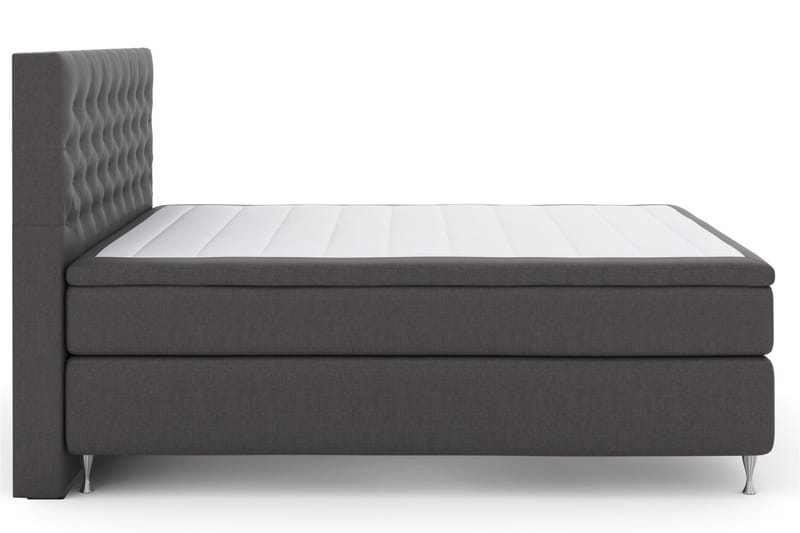 Komplett Sengepakke Choice No 5 180x200 Medium Watergel - Mørkegrå|Sølvben - Møbler - Senger - Kontinentalsenger