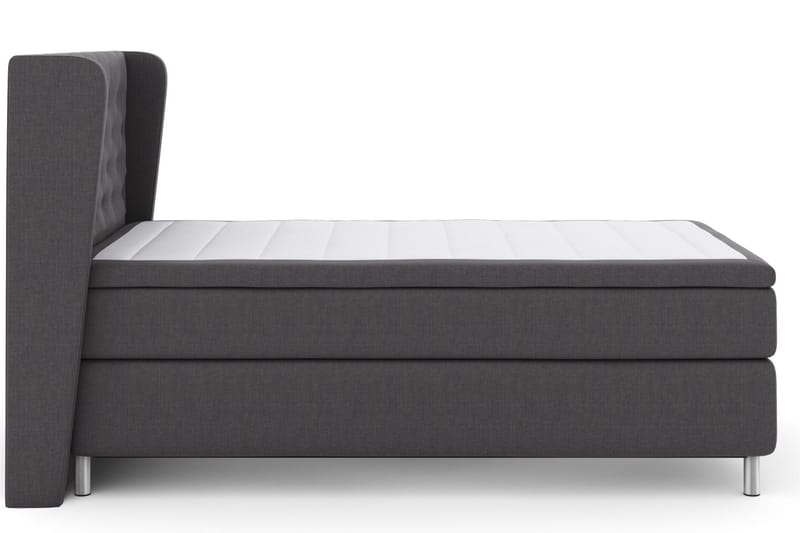 Komplett Sengepakke Choice No 6 120x200 Fast Memory/Pocket - Mørkegrå|Metallben - Møbler - Senger - Kontinentalsenger