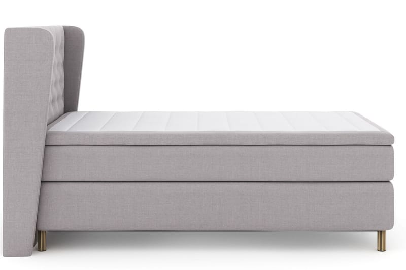 Komplett Sengepakke Choice No 6 120x200 Fast Watergel - Lysegrå|Kopperben - Møbler - Senger - Kontinentalsenger