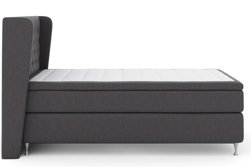 Komplett Sengepakke Choice No 6 120x200 Medium Memory/Pocket - Mørkegrå|Sølvben - Møbler - Senger - Kontinentalsenger