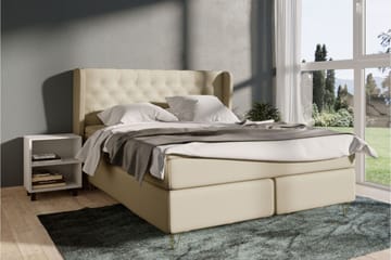 Komplett Sengepakke Choice No 6 140x200 Fast Lateks/Memory - Beige|Gullben - Møbler - Senger - Kontinentalsenger