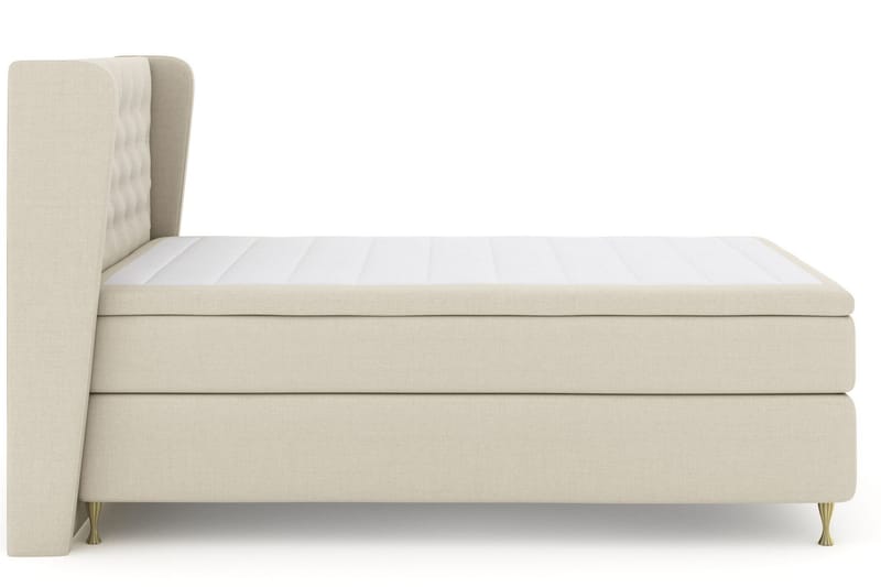 Komplett Sengepakke Choice No 6 140x200 Fast Lateks/Memory - Beige|Gullben - Møbler - Senger - Kontinentalsenger