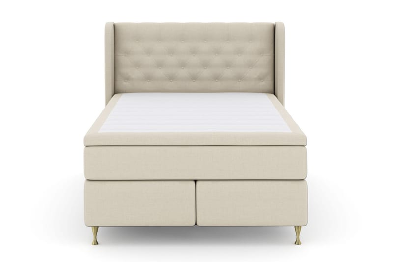 Komplett Sengepakke Choice No 6 140x200 Fast Lateks/Memory - Beige|Gullben - Møbler - Senger - Kontinentalsenger