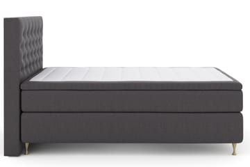 Komplett Sengepakke Choice No 6 140x200 Fast/Medium Watergel - Mørkegrå|Gullben - Møbler - Senger - Enkeltsenger