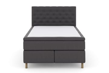 Komplett Sengepakke Choice No 6 140x200 Fast/Medium Watergel - Mørkegrå|Kobberben - Møbler - Senger - Kontinentalsenger