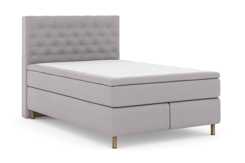 Komplett Sengepakke Choice No 6 140x200 F/M Lateks/Memory - Lysegrå|Kopperben - Møbler - Senger - Kontinentalsenger
