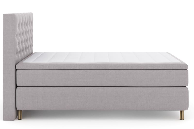 Komplett Sengepakke Choice No 6 140x200 F/M Memory/Pocket - Lysegrå|Kopperben - Møbler - Senger - Kontinentalsenger