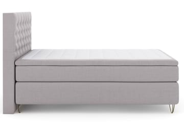 Komplett Sengepakke Choice No 6 140x200 F/M Memory/Pocket - Lysegrå|V-formede Metallben - Møbler - Senger - Kontinentalsenger