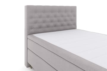 Komplett Sengepakke Choice No 6 140x200 F/M Memory/Pocket - Lysegrå|V-formede Metallben - Møbler - Senger - Kontinentalsenger