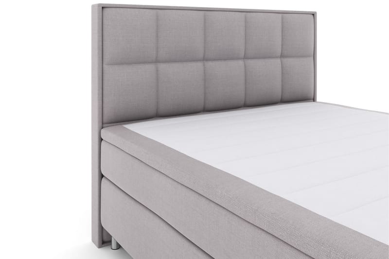 Komplett Sengepakke Choice No 6 160x200 Fast Lateks/Memory - Lysegrå|Metallben - Møbler - Senger - Kontinentalsenger