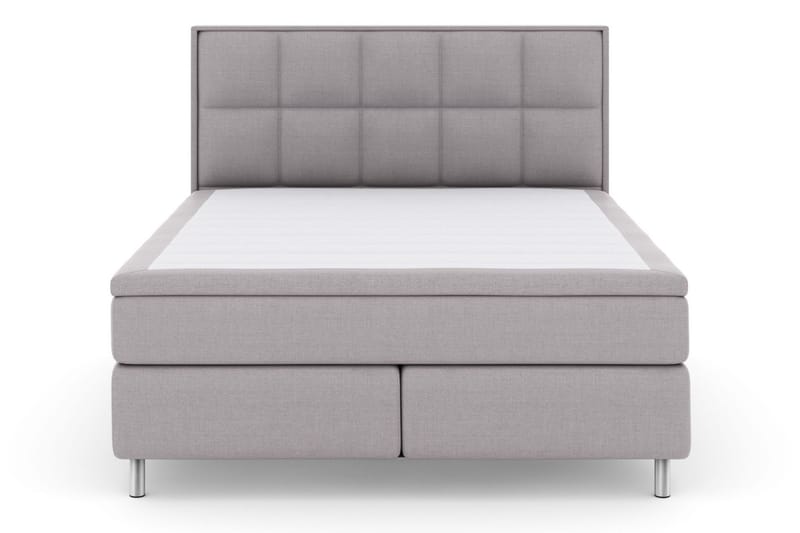 Komplett Sengepakke Choice No 6 160x200 Fast Lateks/Memory - Lysegrå|Metallben - Møbler - Senger - Kontinentalsenger