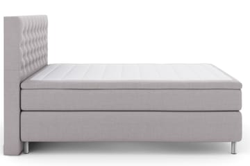 Komplett Sengepakke Choice No 6 160x200 Fast Watergel - Lysegrå|Metallben - Møbler - Senger - Kontinentalsenger