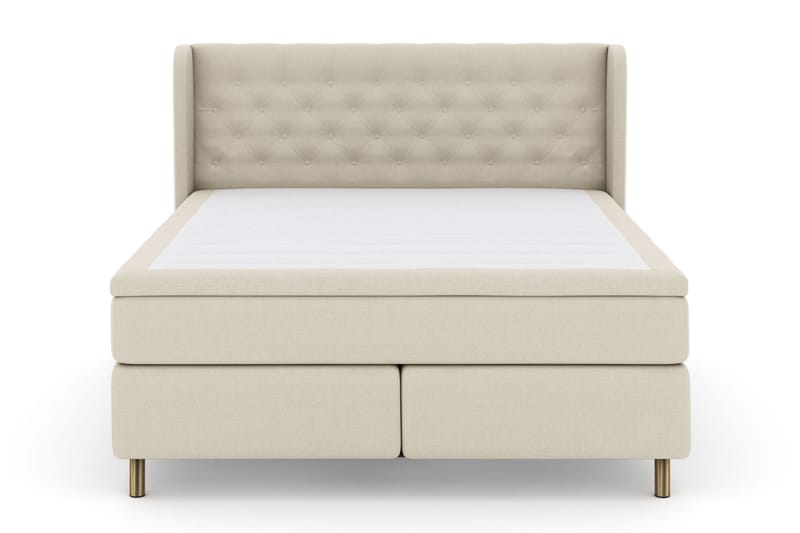 Komplett Sengepakke Choice No 6 180x200 Fast Watergel - Beige|Kobberben - Møbler - Senger - Kontinentalsenger