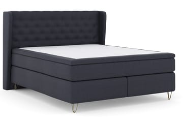 Komplett Sengepakke Choice No 6 210x210 F/M Lateks/Memory - Blå|V-formede Metallben - Møbler - Senger - Kontinentalsenger
