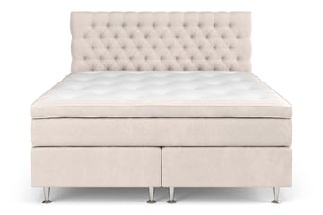 Komplett Sengepakke Estelle 180x200 cm - Beige - Møbler - Senger - Kontinentalsenger