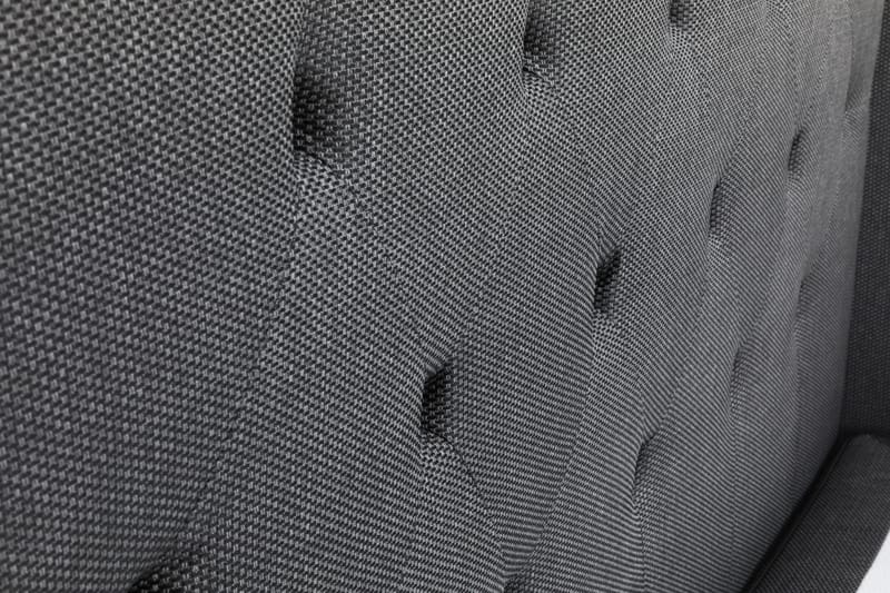 Komplett Sengepakke Langham 140x200 cm Grå - Grå|Svart - Møbler - Senger - Kontinentalsenger