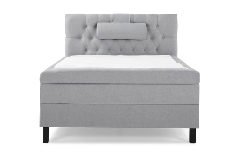 Komplett Sengepakke Lucky 120x200 Diamant Sengegavl Lysgrå, Polyeter Nakkepute Stor