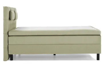 Komplett Sengepakke Lucky 140x200 Diamant Sengegavl Grønn - Lateks Nakkepute Liten - Møbler - Senger - Kontinentalsenger