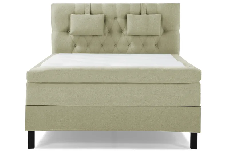 Komplett Sengepakke Lucky 140x200 Diamant Sengegavl Grønn, Lateks Nakkepute Liten