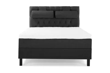 Diamant Sengegavl 140 cm - Svart/Grå