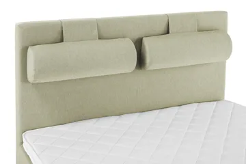 Komplett Sengepakke Lucky 140x200 Glatt Sengegavl Grønn - Skum Nakkepute Stor - Møbler - Senger - Kontinentalsenger