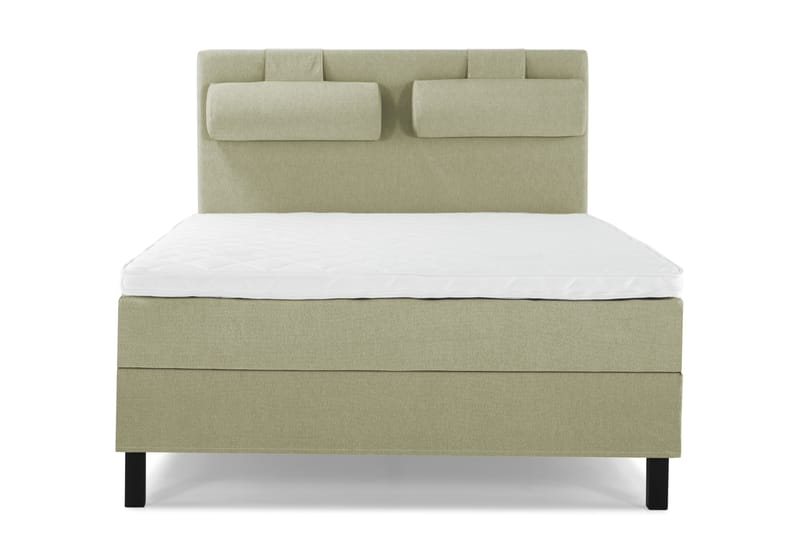 Komplett Sengepakke Lucky 140x200 Glatt Sengegavl Grønn, Skum Nakkepute Stor